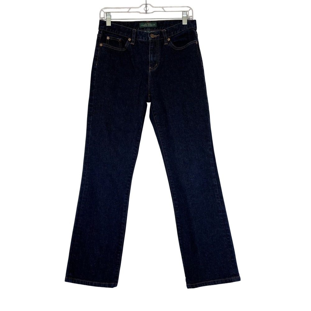 Lauren Ralph Lauren LRL Classic Straight Jeans Indigo Blue Denim Womens 2
